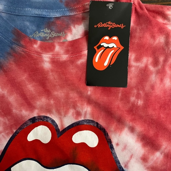 NWT Children's Unisex The Rolling Stones Short Sleeve Tie Dye Tee LARGE 10/12 - Picture 4 of 5